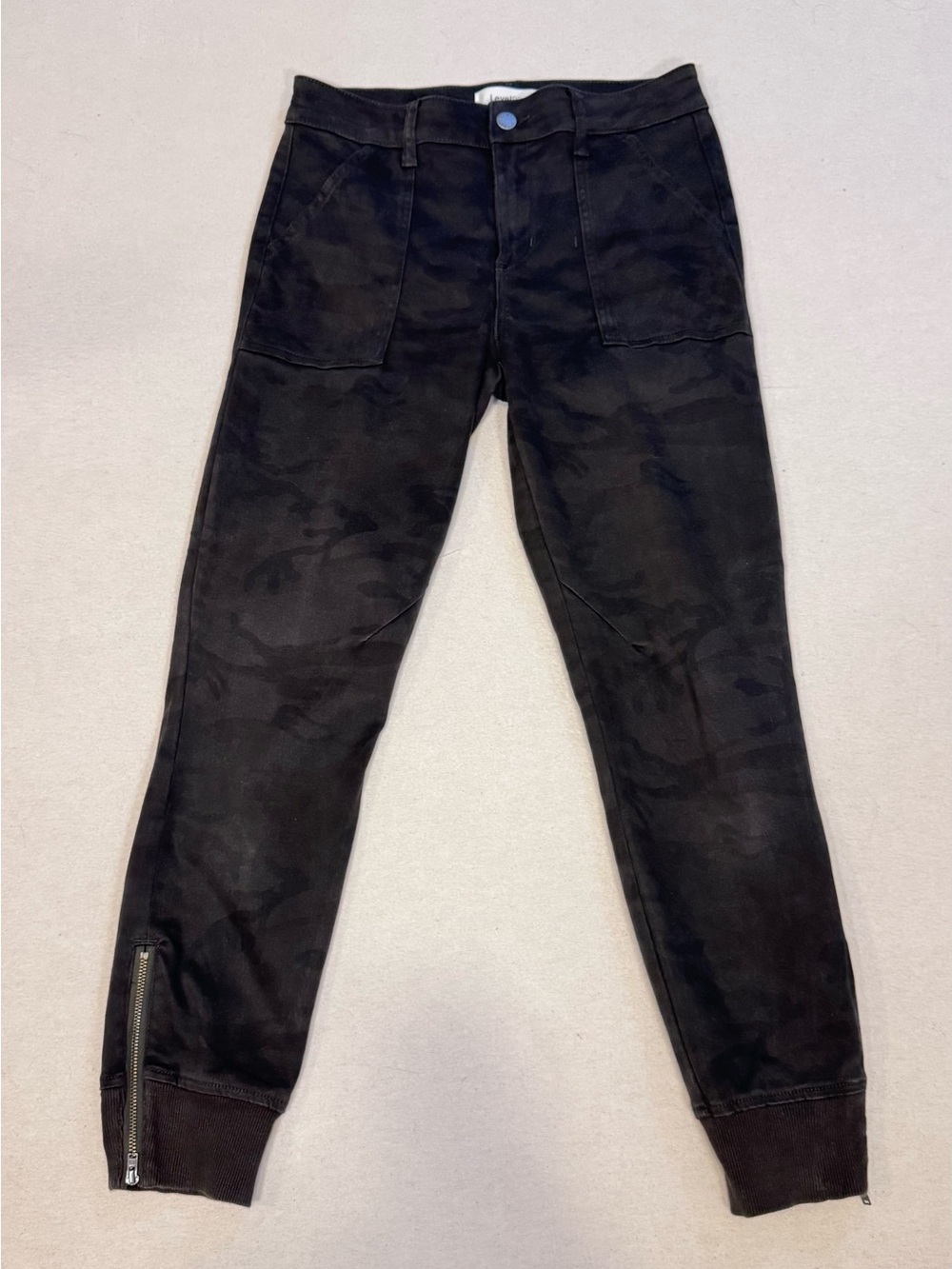 Level 99 Lara Utility Jogger In Midnight Camo, Cargo, Streetwear, Grunge